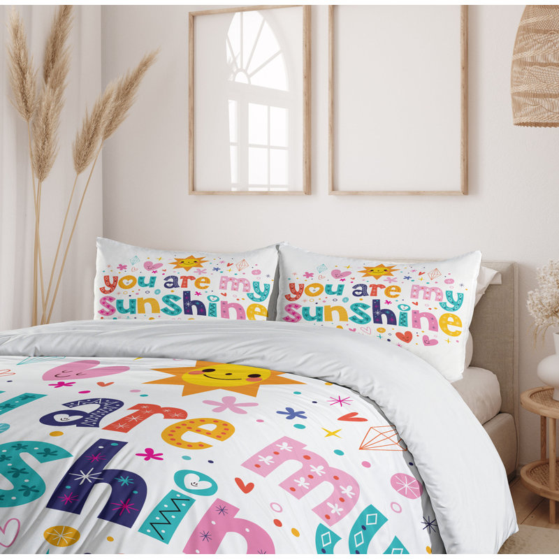 Quotes Modern & Contemporary Duvet Cover, King