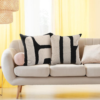 Ensemble de 2 housses de coussin 18 po x 18 po Boho