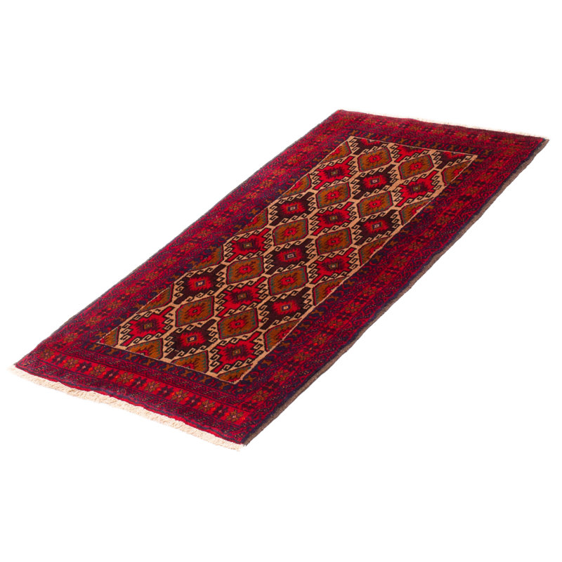 Tapis de couloir unique en laine noué à la main 2 pi 11 po x 5 pi 7 po nouvel âge Kalgoorlie