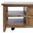 Abbeville 48" Transitional Rustic Wood Coffee Table with Wheels