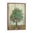 Toile avec cadre en bois brun classique