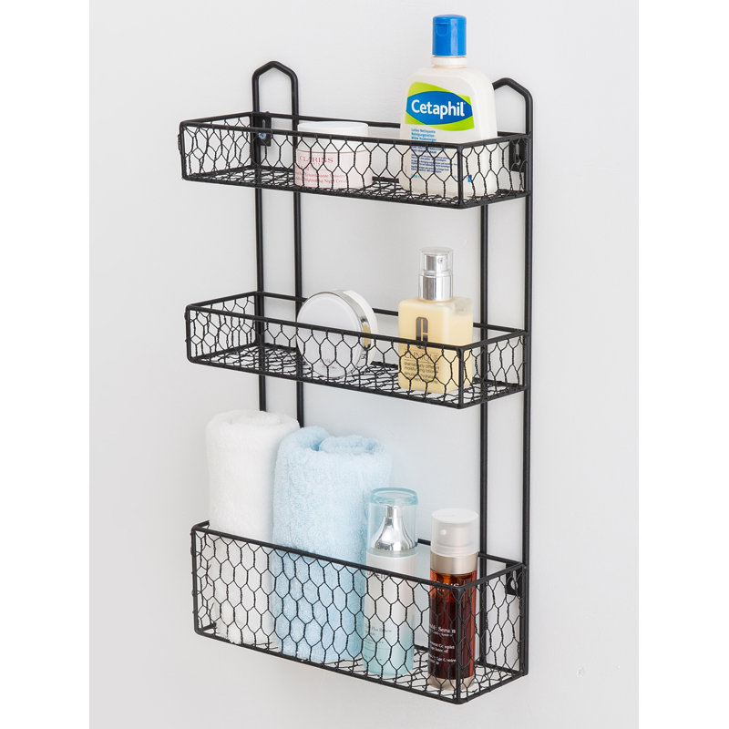 30.4cm W x50.8cm H x 10.1cm D Wall Mounted Bathroom Shelves