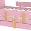 Lit plateforme double pleine grandeur avec rangement de tiroir, structure en bois de pin, garde et crochets pour la disposition fonctionnelle de la chambre à coucher - bien organisé-1476927614-1476927615