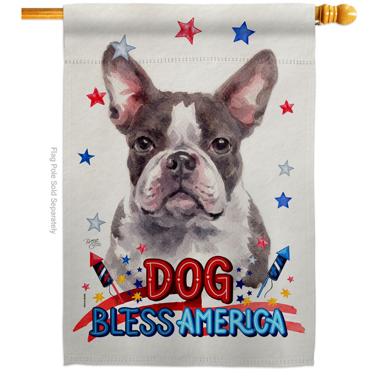 Double Sided 40'' H x 28'' W Polyester Animal House Flag
