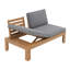 Ensemble de mobilier de jardin 5 places en bois d'acacia avec coussins-480404396