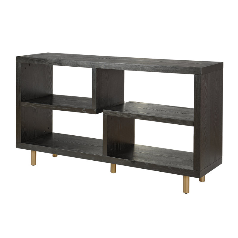 Norman Wyatt Home - 3-Tier Open Console - Ebony Woodgrain