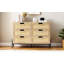 Solid Wood 120cm W 6 - Drawer Chest of Drawers