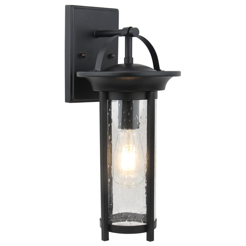 Lanterne murale d'extérieur 1 lumière noire 16,5 po Magd mobiles