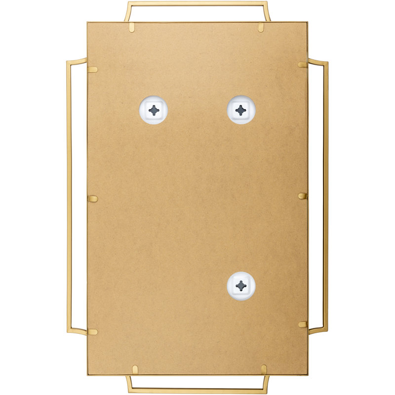 Miroir d'appoint Areyah, Or, 36 po x 24 po