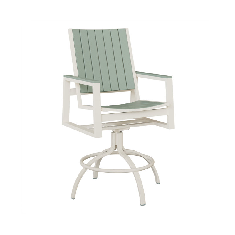 Chaise de bar pivotante Berlin Gardens Vida, Écume de mer, écume de mer