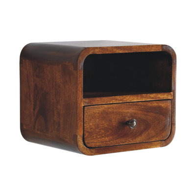 30cm W Solid Wood Bedside Table