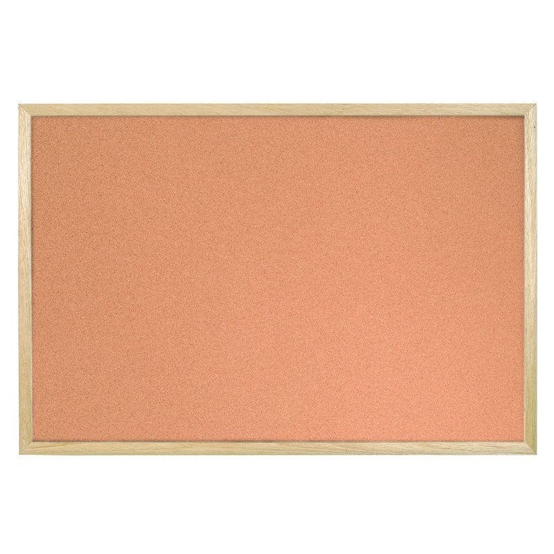 Tableau d'affichage en liège à poussoir Mastervision, 18 po x 24 po, cadre en bois de pin, ensemble de fixation murale inclus