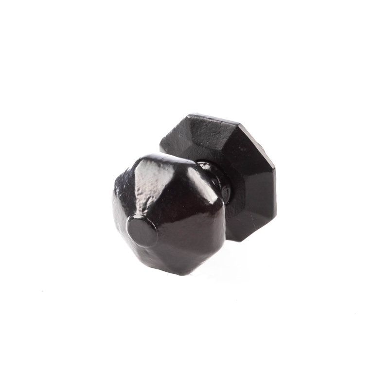 Single Dummy Door Knob, Black