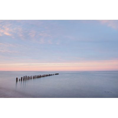 Lake Superior Old Pier II by Alan Majchrowicz - Wrapped Canvas Print