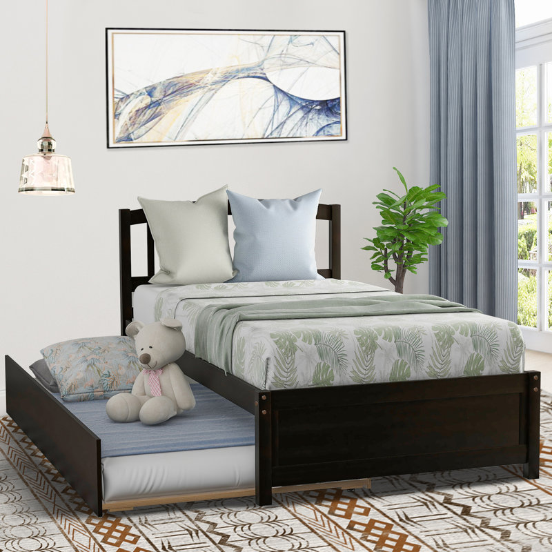 Twin Platform Bed, Espresso