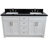 Oz 61 " W Freestanding Standard Double Vanity Bathroom Vanity With Granite Top