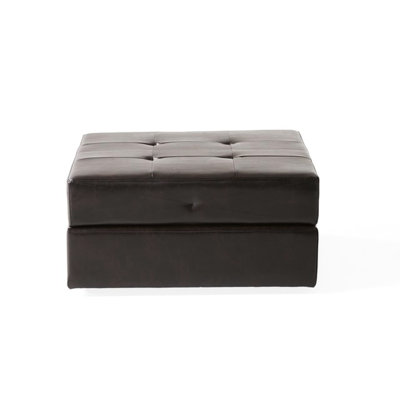 Brown 31 Sq - Base & Spacious Storage Bonded Leather,