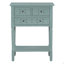 Console étroite, canapé mince avec trois tiroirs de rangement et tablette inférieure (bleu clair)-1601807824-1601807830-1601807831