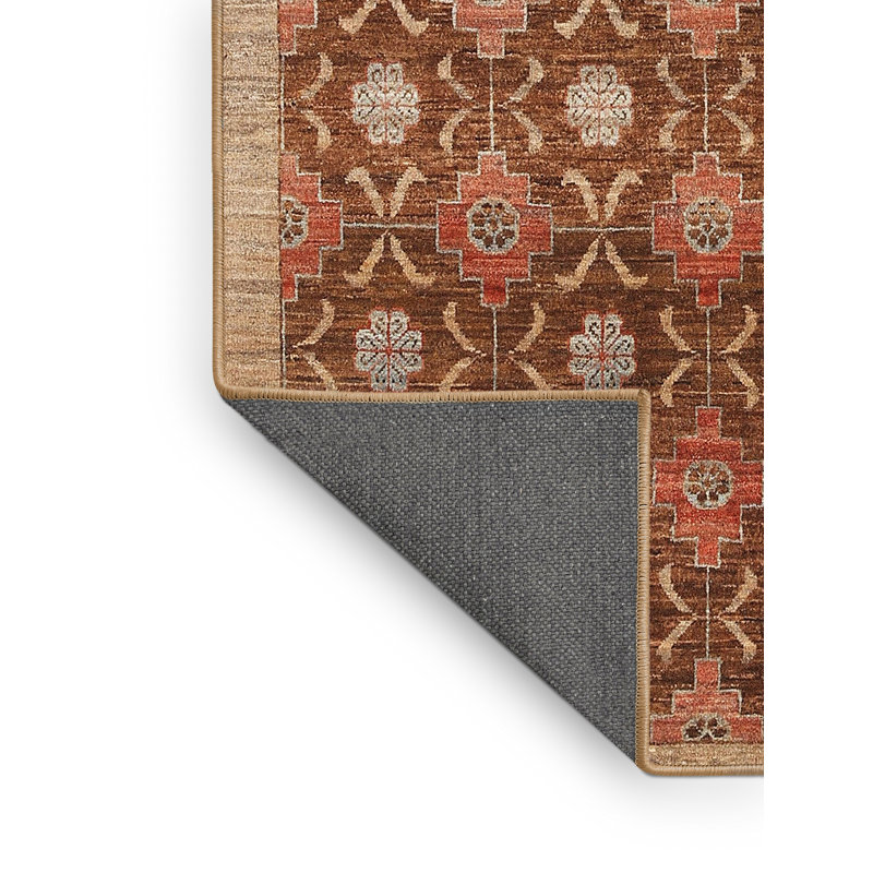 Tapis contemporain brun, Rectangle 2 pi x 3 pi