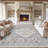 Medallion Non Slip Washable Rug(Beige)-535159220