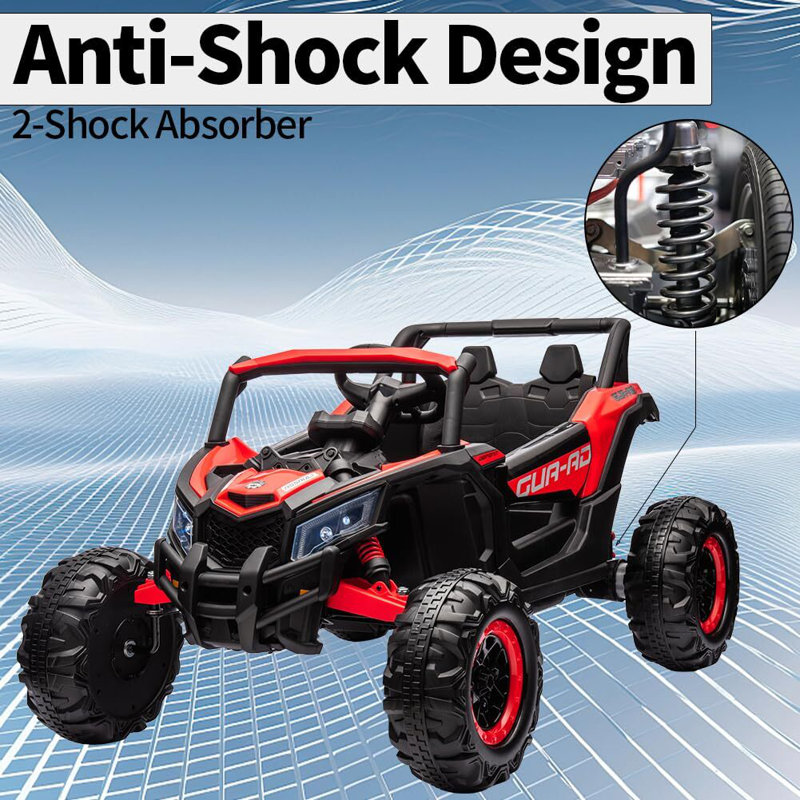 Red 24V Battery Powered Ride-On UTV Car with Remote Control