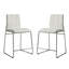 Ensemble de 2 chaises capitonnées en similicuir rembourrées