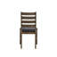 Ensemble de 2 chaises d'appoint en noyer synthétique Damica-1808081370