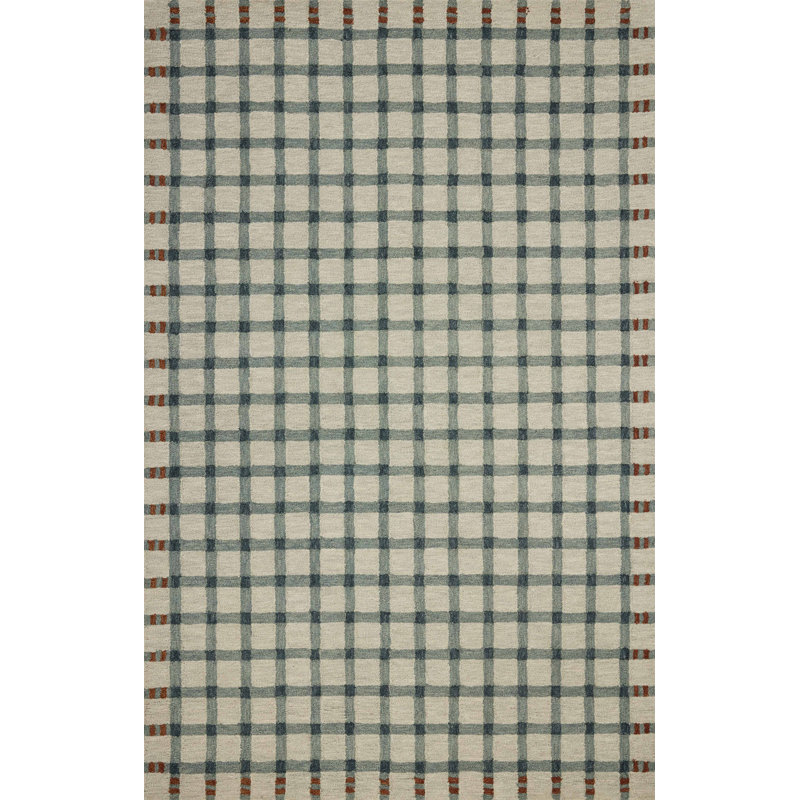 Magnolia Home by Joanna Gaines x Loloi Waylon Spa / Brick Area Rug, Square 1'6"