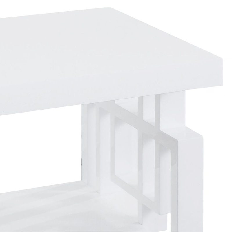 High Glossy White Rectangular Table_Coffee Table