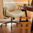 Daden Ergonomic Office Chair, Mid-century Modern Suede Chair With Lumbar Support, High Back Swivel Rolling Executive Chair, Comfy Task Computer Desk Chair-1551978565