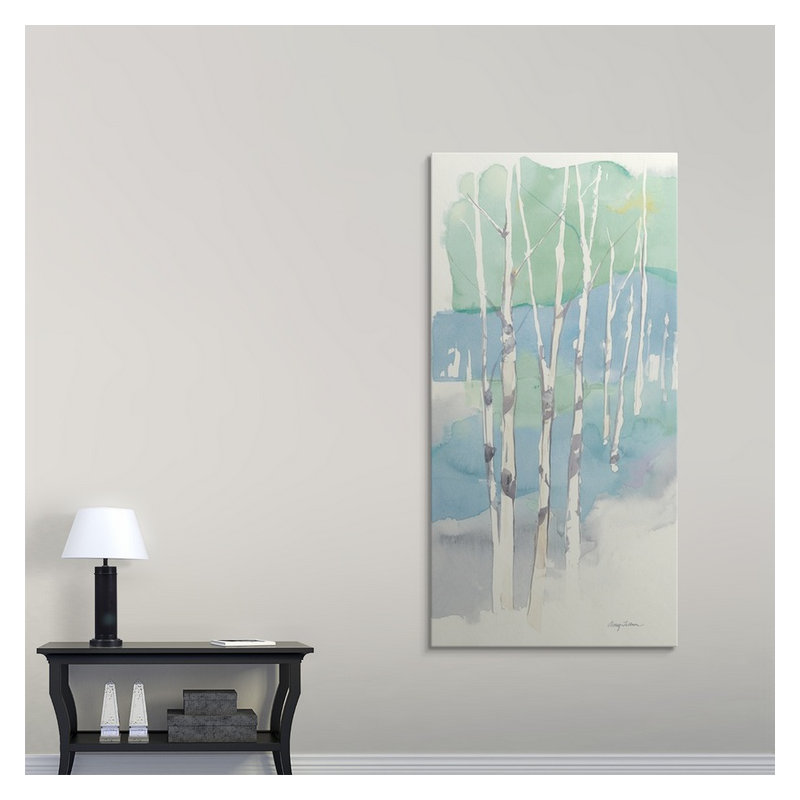 «Aspens Panel II», reproduction d'art graphique, Toile, H 60 po x l 30 po x P 1,5 po