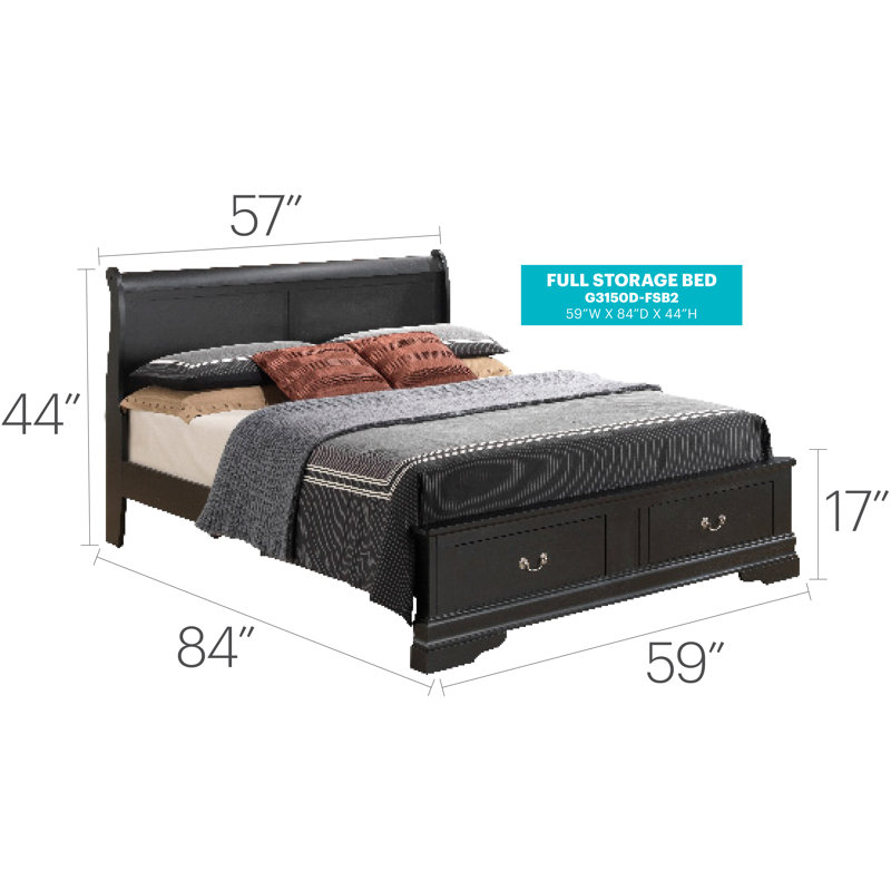 Citronelle Standard Bed, Full, Linen
