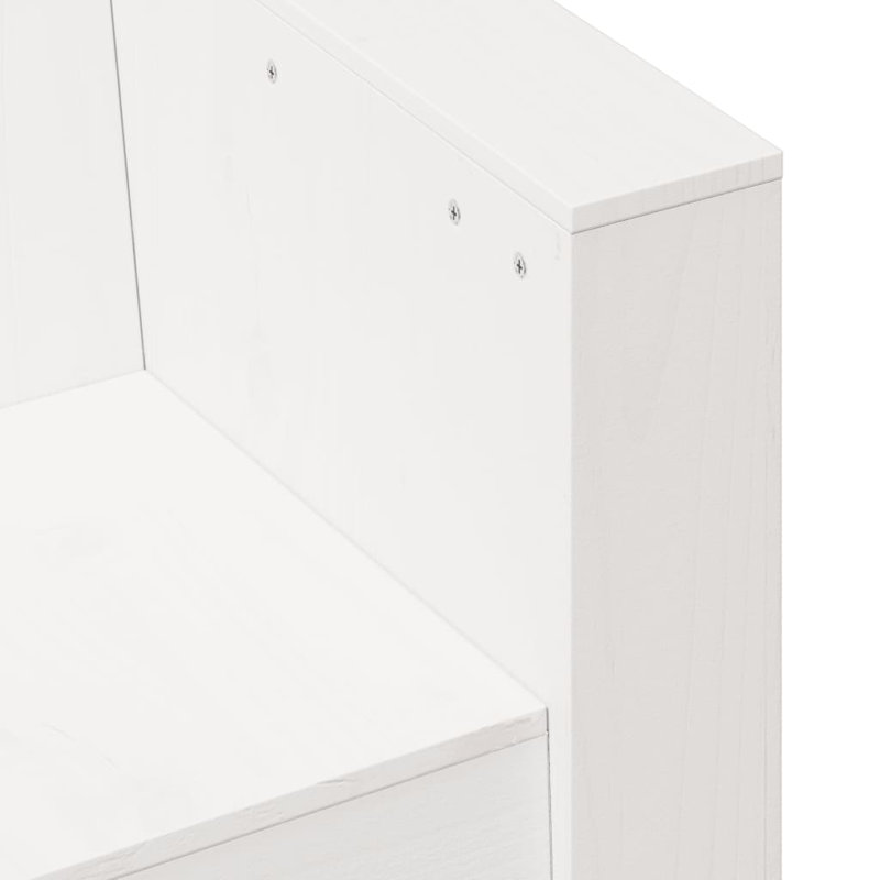Navya Wood Outdoor Lounge Chair, White