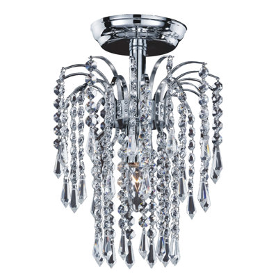 Cascade 1 - Light Chrome Unique/Statement Pendant