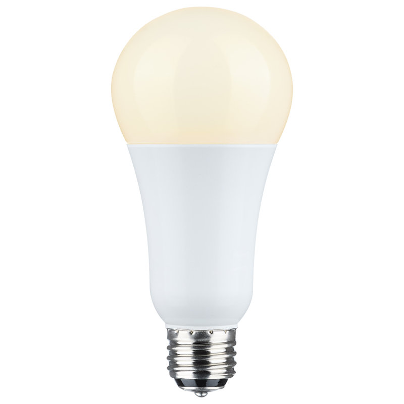 Lampe à DEL 3 voies 5/14/20 watts A21 à culot moyen blanc à double contact 120 Volt, 3000K