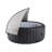 Auvent extérieur pour abri de spa avec abat-jour d'extérieur avec fenêtres en filet, coupe-vent, pour accessoires de spas de spa gonflables, protection solaire