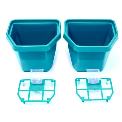 Ensemble de pots de fleurs surélevés 2 pièces Turquoise