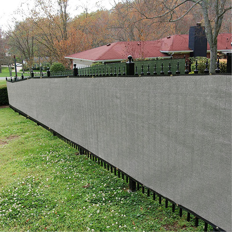 6 ft. H x 50 ft. W Composite Privacy Screen, Grey