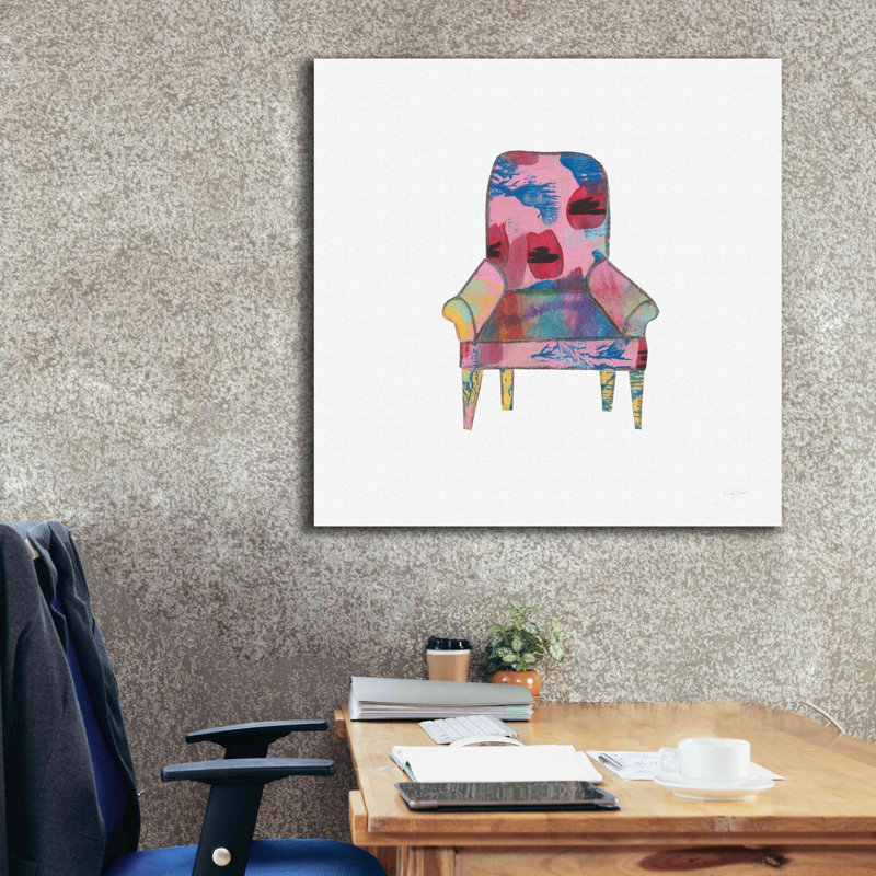 Kenyce Mod Chairs VII par Courtney Prahl, H 37 po x l 37 po x P 1,5 po