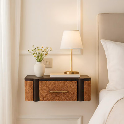 50cm W Solid Wood Bedside Table