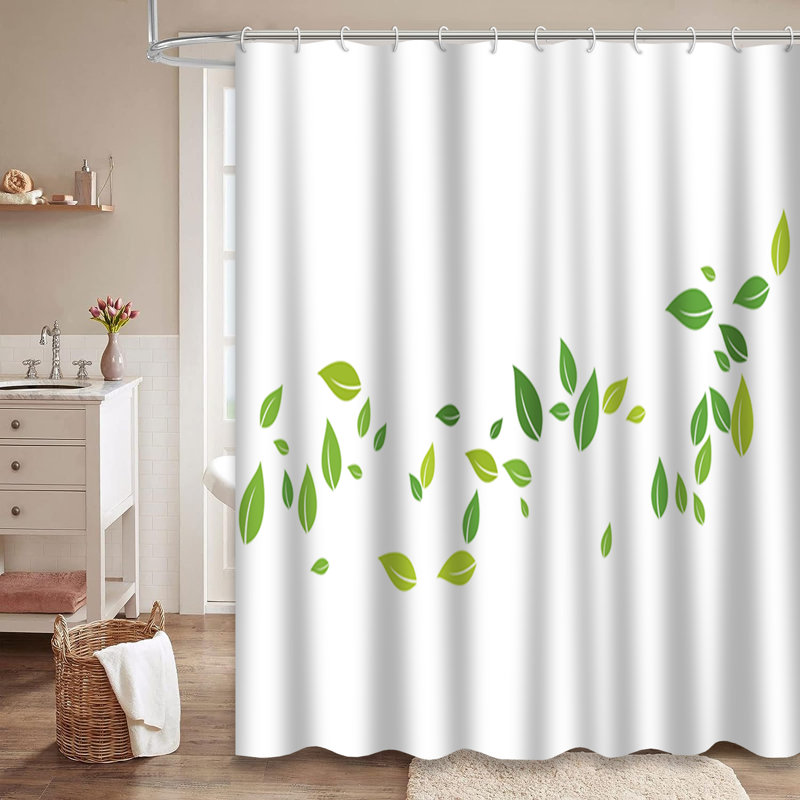 Rideau de douche Green Leaf, L 72 po x l 78 po