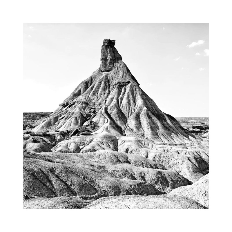 Bardenas Reales B&W by Philippe Hugonnard - Gallery-Wrapped Canvas Giclée on Canvas, Wrapped Canvas, 45.72 cm H x 45.72 cm W