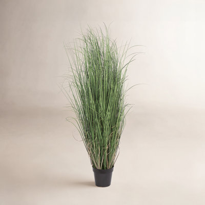 Kellan PVC Artificial Potted Green Curled Grass