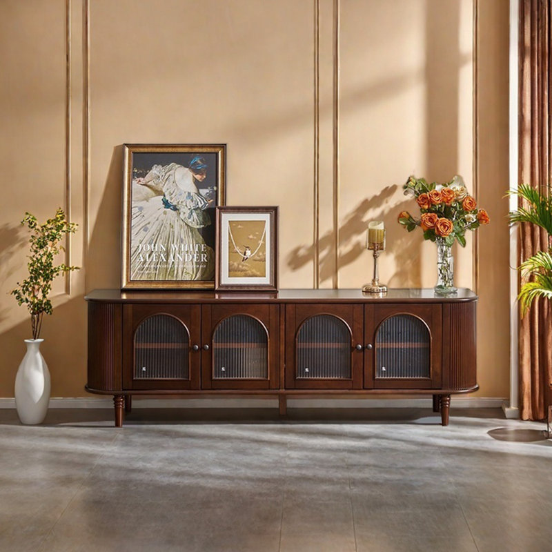 Retro American Style Solid Wood TV Cabinet | Wayfair