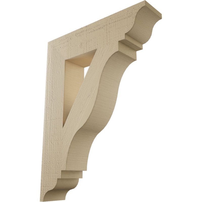 Support en bois de cèdre brut Funston Traditional, H 32 po x l 5,5 po x P 24 po