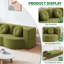 Canapé-lit pliable en velours 75,5 po Lychee-1211699804