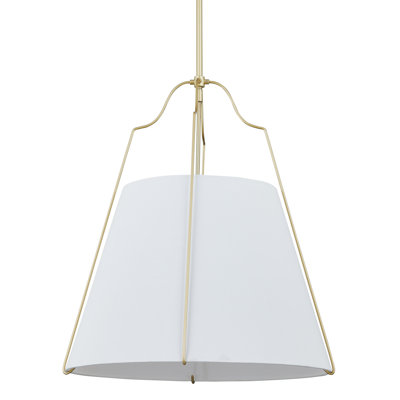 Luminaire suspendu en métal Suri, laiton poli