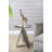 Leaf Design Aluminum Round Side Table