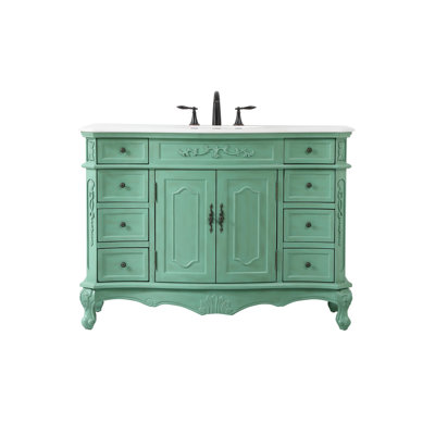 Lunette 48'' Single Bathroom Vanity with Top