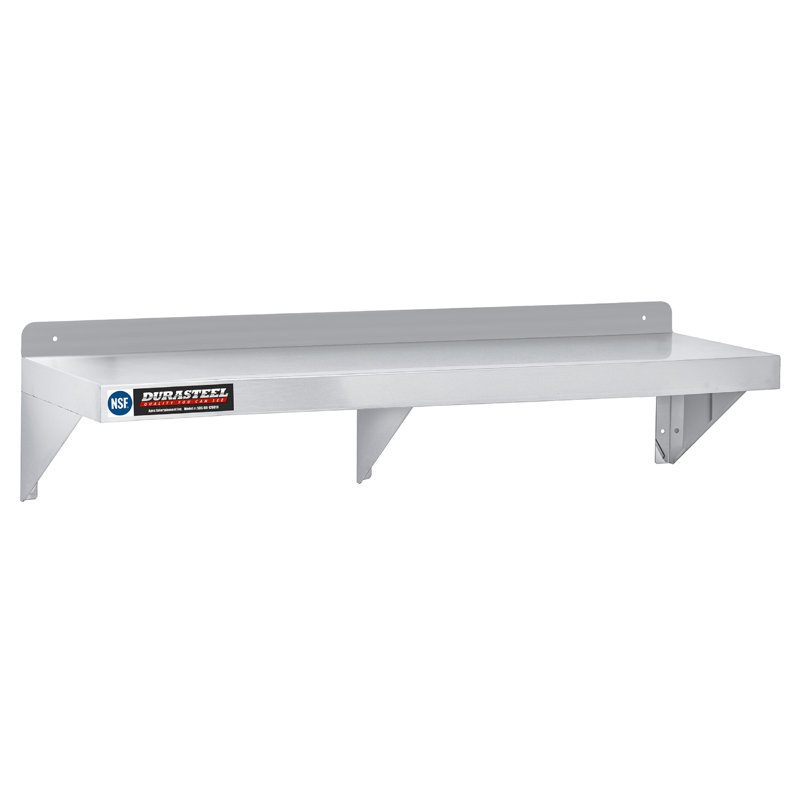 60" Wide Stainless Steel Wall Shelf for Commercial Use